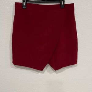 Madewell Burgundy Mini Skirt